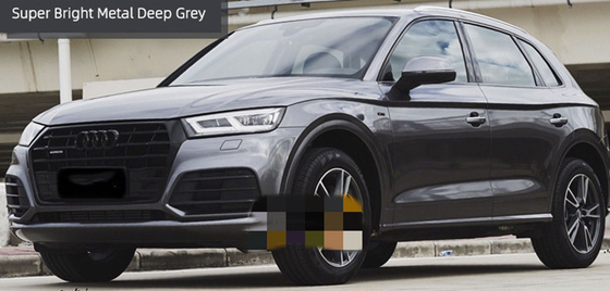 4.8MIL Car Gloss Dark Grey Vinyl Wrap Keo dán acrylic trong suốt có thể tháo rời