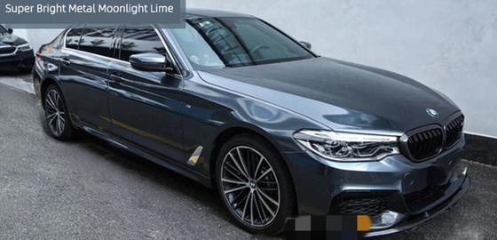 Moon Lime Gloss Car Wrap Film Air Channel Release Độ dày 120µm