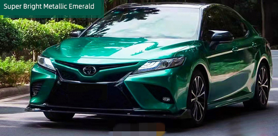 Lớp phủ kim loại Emerald Gloss Xe hơi Bọc Vinyl với lớp bảo vệ chống xước