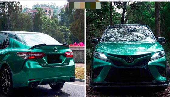 Lớp phủ kim loại Emerald Gloss Xe hơi Bọc Vinyl với lớp bảo vệ chống xước
