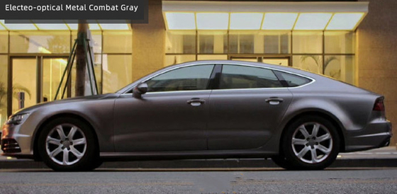 140gsm Matte Car Wrap Vinyl Electro Optical Metal Battle Grey Car Wrap Film
