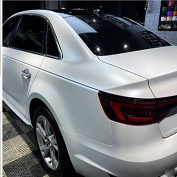 Phim Audi Electro Optic Metallic White Car Wrap Film Release Air Có thể trượt