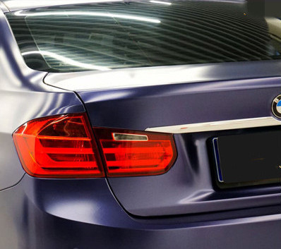 PET Electric Optic Midnight Blue Car Wrap Film Non Fading Waterproof