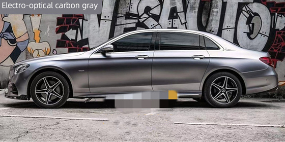 Chống ẩm Electro Optic Carbon Grey Vinyl Wrap Roll Có thể trượt Chống trầy xước
