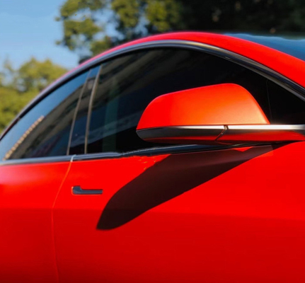 Chống nước lâu dài Electric Red Car Vinyl Wrap Có thể vuốt bong bóng miễn phí