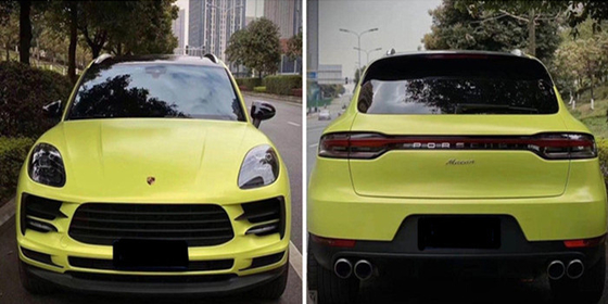PET Swipeable 60µM Light Bud Green Car Vinyl Bọc Chất kết dính acrylic trong suốt có thể tháo rời
