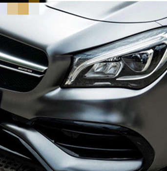 PET AMG có thể trượt Tro tàn Heat Proof Matte Car Vinyl Wrap Roll 140gsm