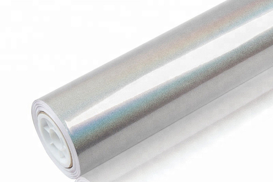 Polymeric Lịch Diamond Silver Glitter Xe ô tô Bọc Phim ảnh tự dính