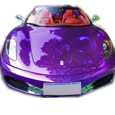 Bảo vệ Chrome màu tím đậm cho xe hơi Vinyl bọc chống tia cực tím phát hành không khí