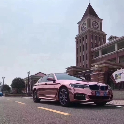 Tự chữa bệnh Vàng hồng Chrome Vinyl Xe hơi Bọc không thấm nước