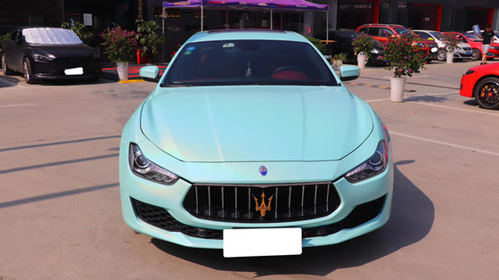 50in Bóng Tiffany Blue Vinyl Bọc Phim ảnh Thin Xe ô tô Vinyl Phim ảnh Chống ẩm