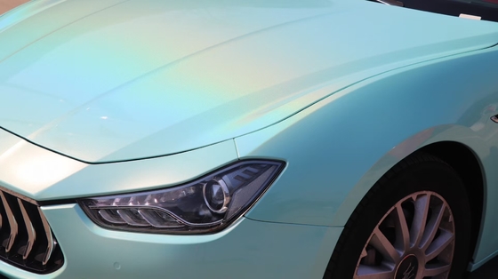 50in Bóng Tiffany Blue Vinyl Bọc Phim ảnh Thin Xe ô tô Vinyl Phim ảnh Chống ẩm