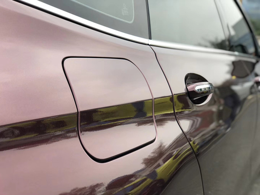 Chất kết dính acrylic có thể tháo rời Mờ bọc Vinyl xe hơi Màu kim loại màu đen hồng