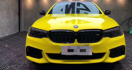 Bọc xe hơi bóng màu vàng ngô Bọc bong bóng chống nhiệt miễn phí Bọc Vinyl
