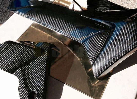 Nội thất bên ngoài màu đen 6D sợi carbon xe hơi bọc Vinyl cuộn thoát khí