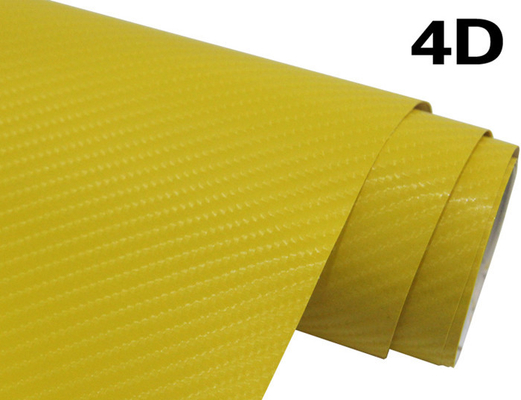 60µM sợi Xe ô tôbon 4D Bọc Vinyl Bọt khí miễn phí Bọc Vinyl cho quảng cáo trên xe