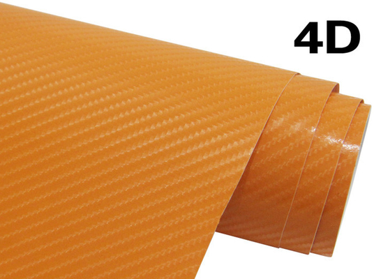 60µM sợi Xe ô tôbon 4D Bọc Vinyl Bọt khí miễn phí Bọc Vinyl cho quảng cáo trên xe