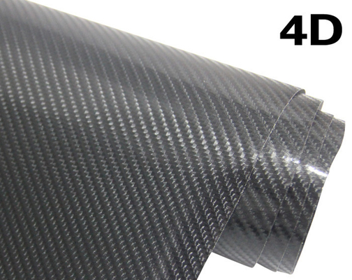 60µM sợi Xe ô tôbon 4D Bọc Vinyl Bọt khí miễn phí Bọc Vinyl cho quảng cáo trên xe