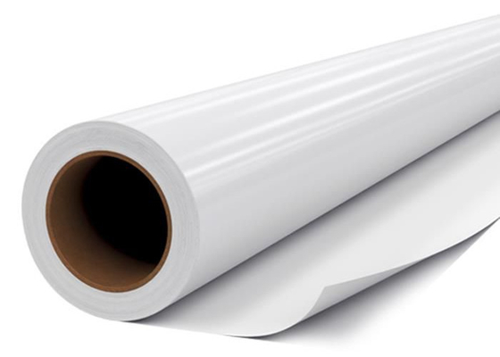 PE tráng giấy lót phim in kỹ thuật số Vinyl với chất kết dính màu xám