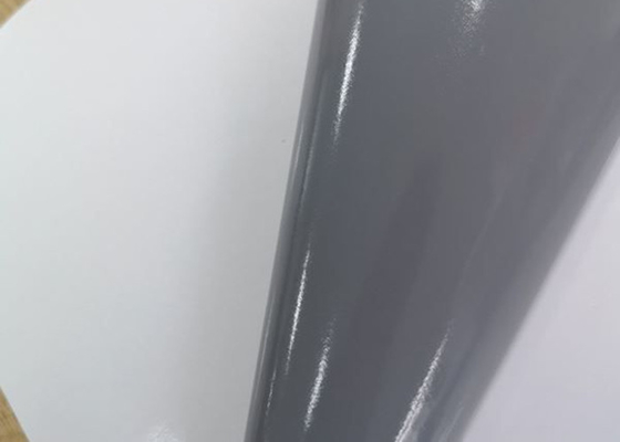 PE tráng giấy lót phim in kỹ thuật số Vinyl với chất kết dính màu xám