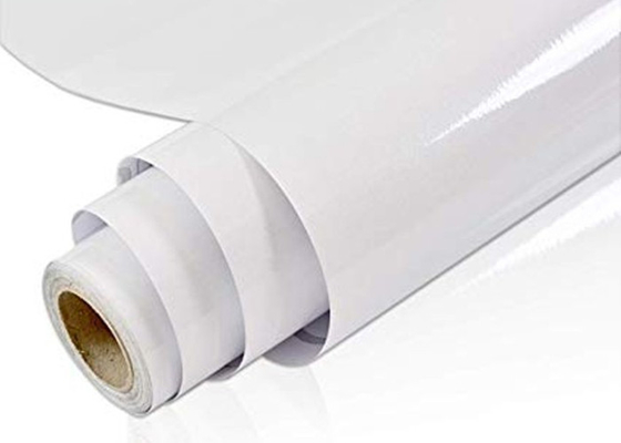 Phim chuyển màn hình kỹ thuật số Polyme Vinyl màu trắng bóng với chất kết dính có thể tháo rời