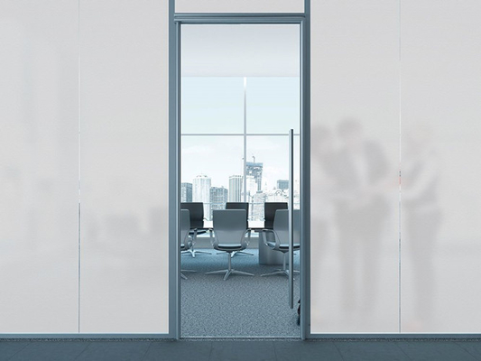 1.22M * 50M Phim cửa sổ trắng mờ Trang trí phim bảo mật cửa sổ kính