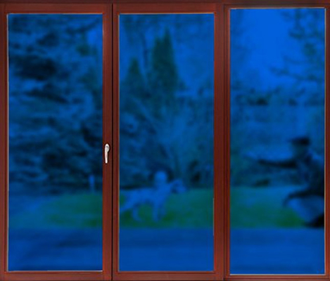 Plain King Blue Clear Static Cling Window Phim ảnh Custom Frosted Window Phim ảnh 0.8mm