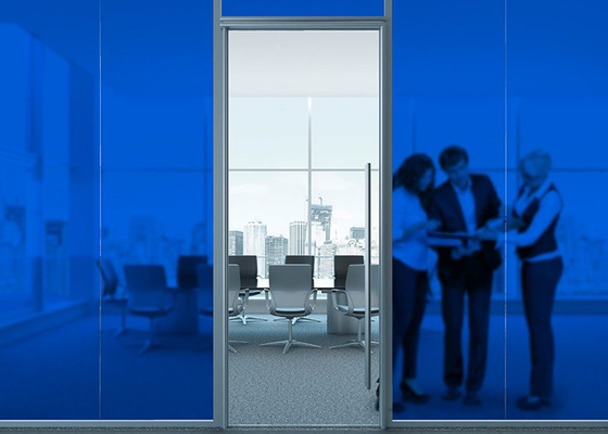 Plain King Blue Clear Static Cling Window Phim ảnh Custom Frosted Window Phim ảnh 0.8mm