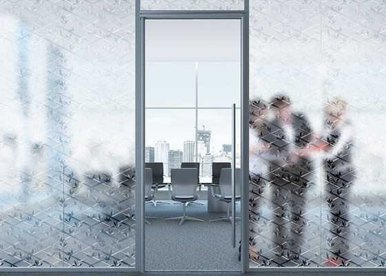 3D Riêng tư Trang trí Cửa sổ Kính Phim Hoa văn Kết cấu Tre